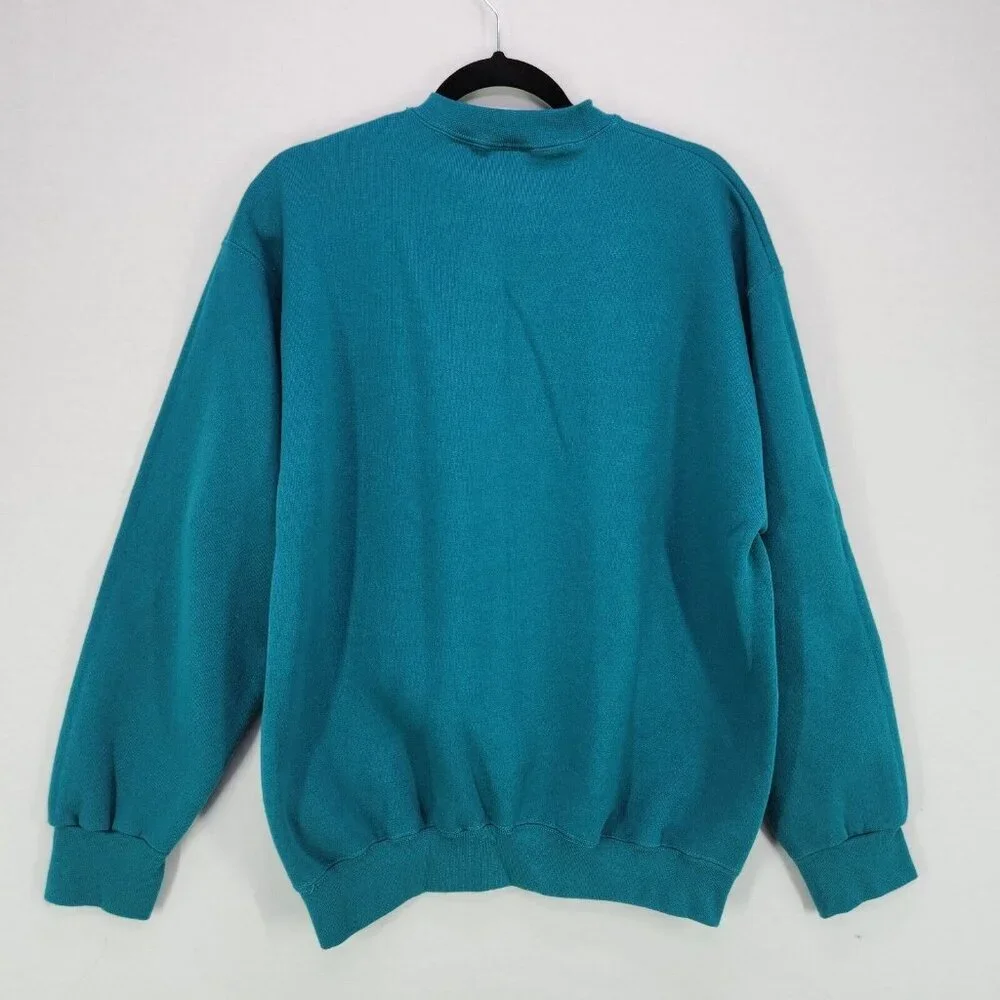 Tultex Vintage Sweatshirt 90s Womens Large Church School Teacher Pullover - Picture 2 of 13